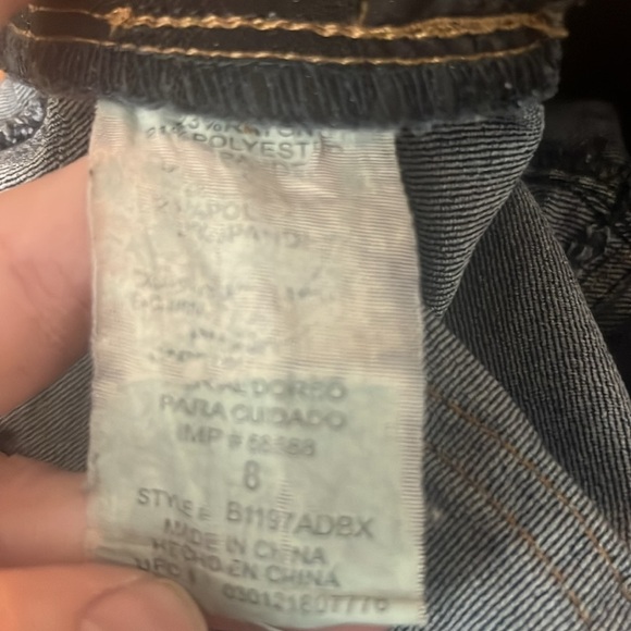 Democracy ab solution booty lift blue  jeans size 8 . - Picture 8 of 8